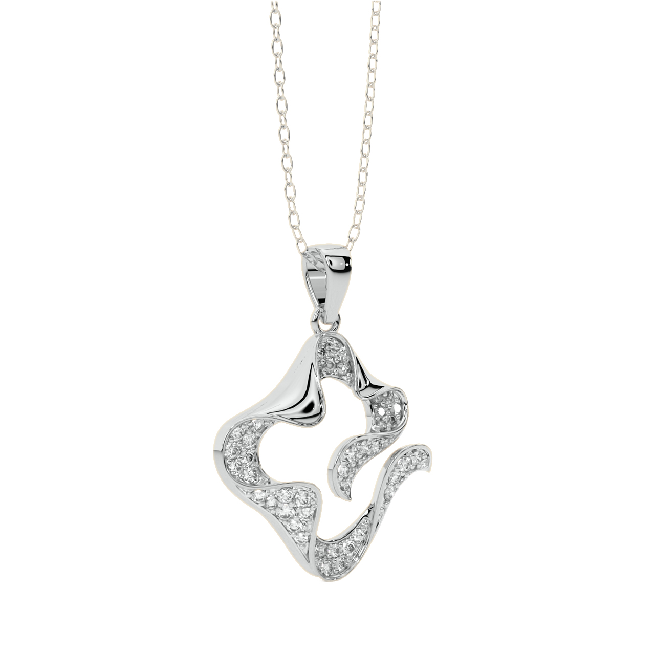 Elliot Round Diamond Pendant